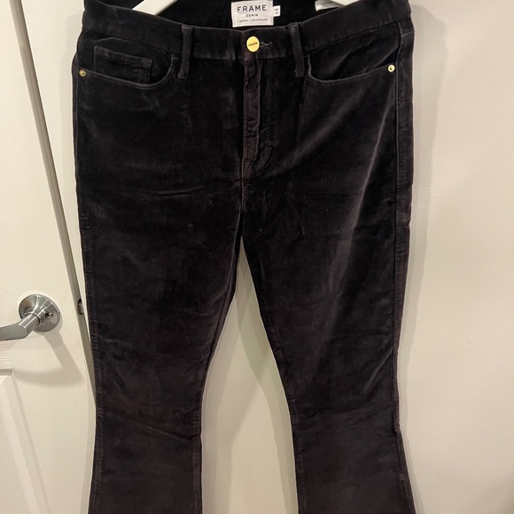 Velvet 5-pocket pants - Picture 1 of 4